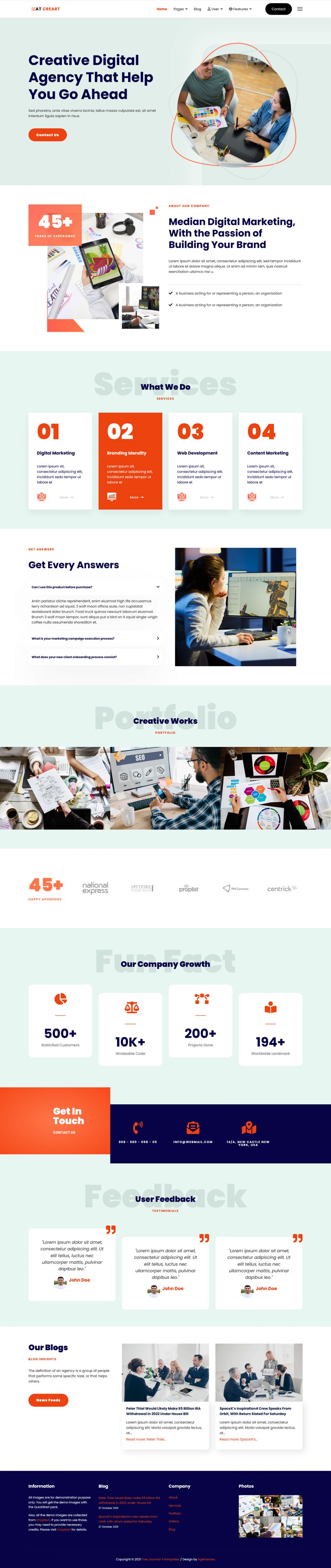 Template AGE Themes CreArt Joomla template AGE Themes CreArt