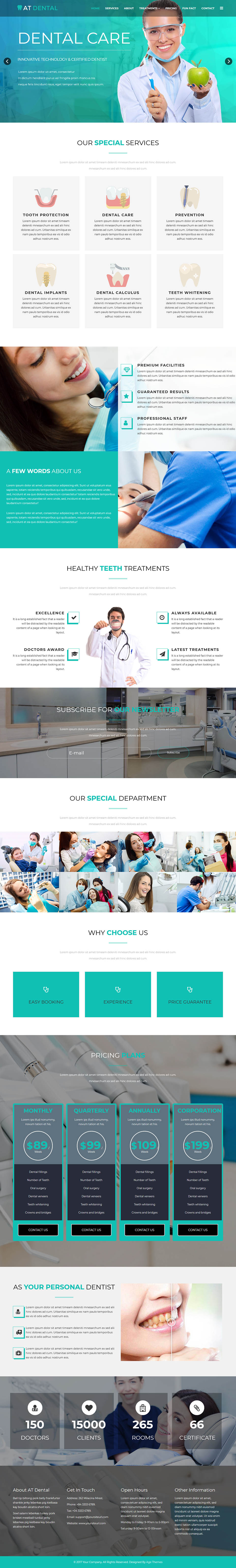Template AGE Themes Dental Onepage Joomla template AGE Themes Dental Onepage