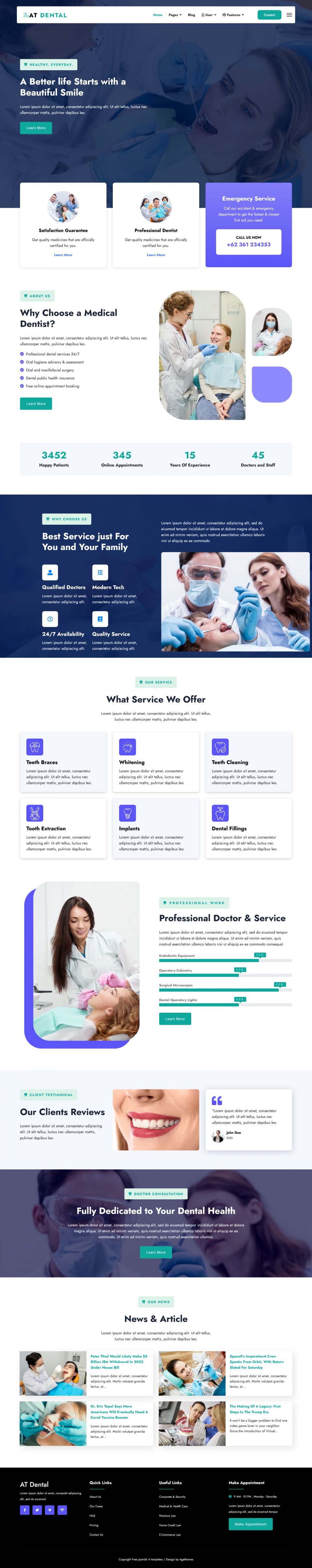 Template AGE Themes Dental Joomla template AGE Themes Dental