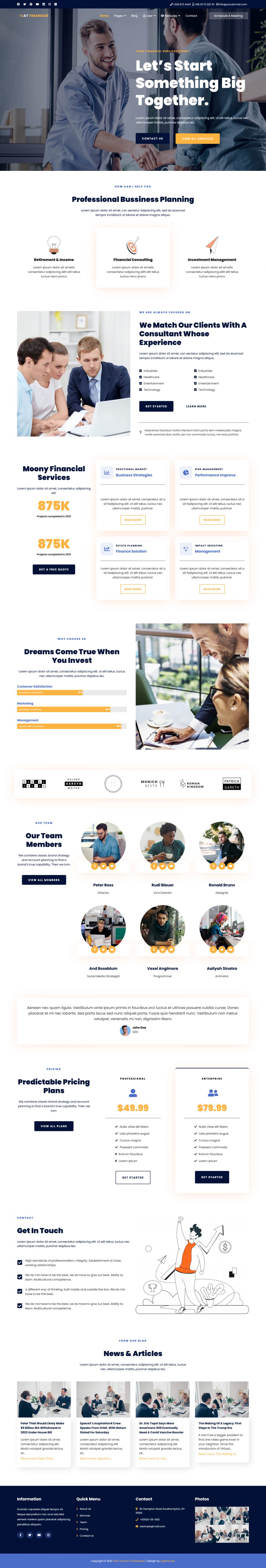 Joomla template AGE Themes Finansor