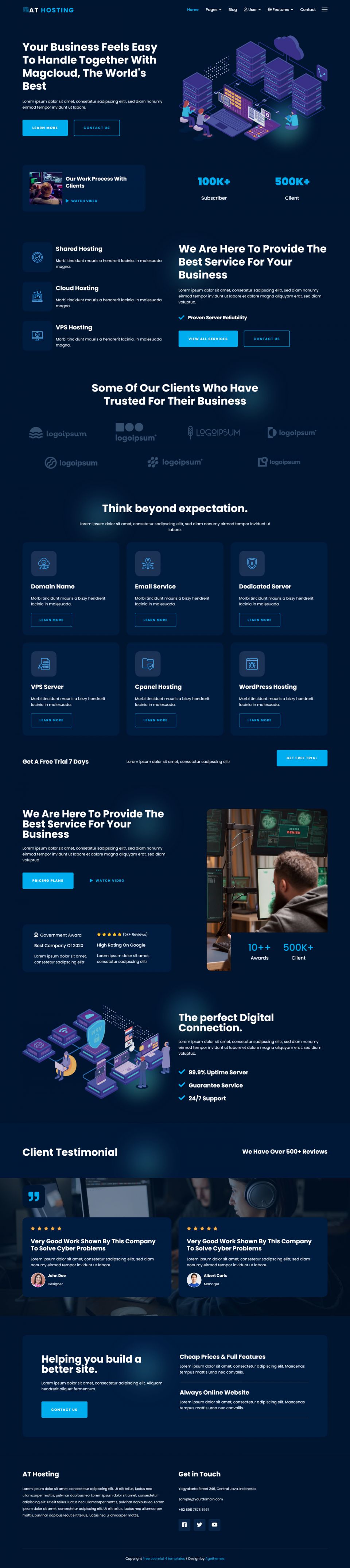 Template AGE Themes Hosting Joomla template AGE Themes Hosting