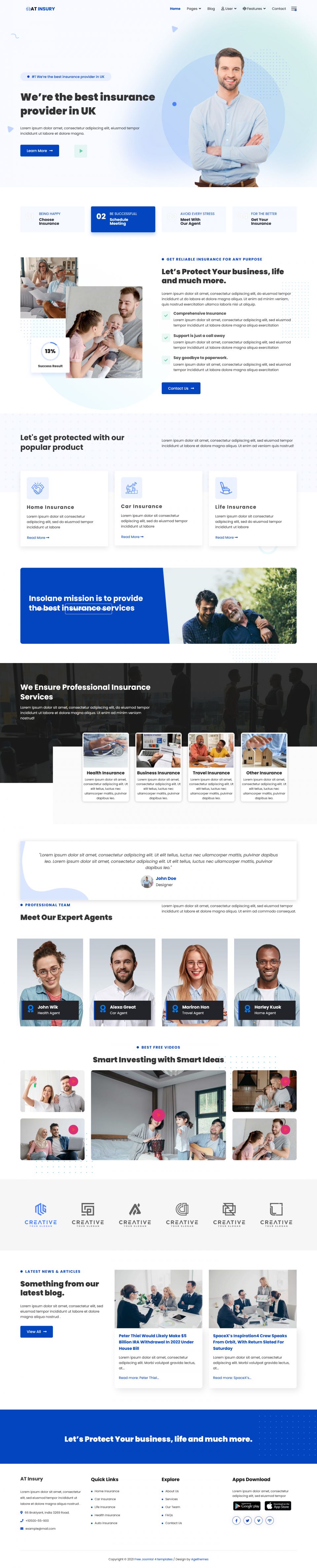 Template AGE Themes Insury Joomla template AGE Themes Insury
