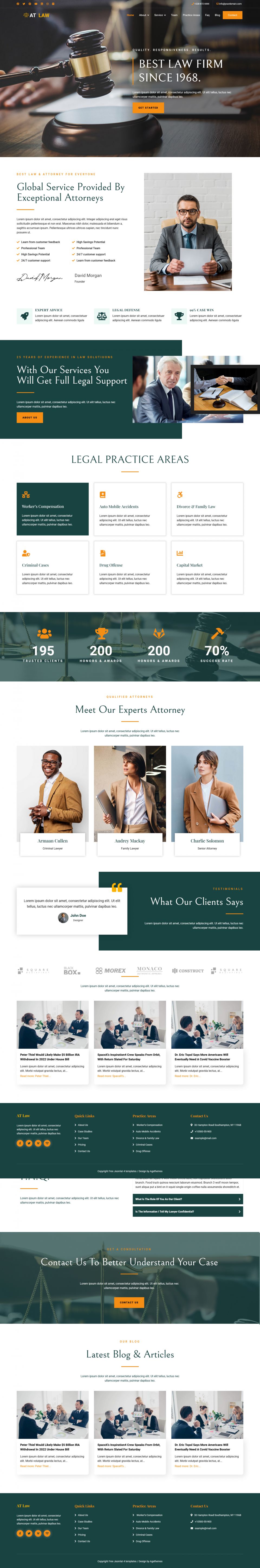 Template AGE Themes Law Onepage Joomla template AGE Themes Law Onepage