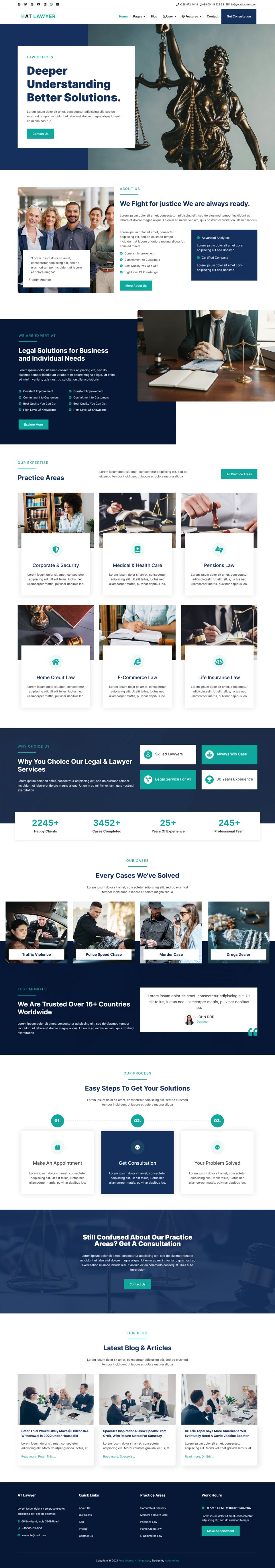 Joomla template AGE Themes Lawyer