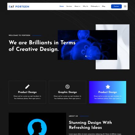 AGE Themes Portgen Onepage