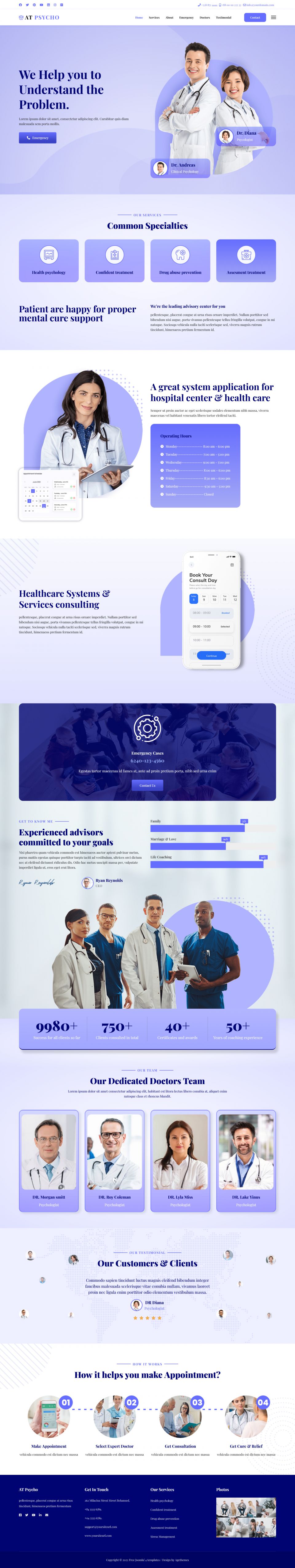 Template AGE Themes Psycho Onepage Joomla template AGE Themes Psycho Onepage