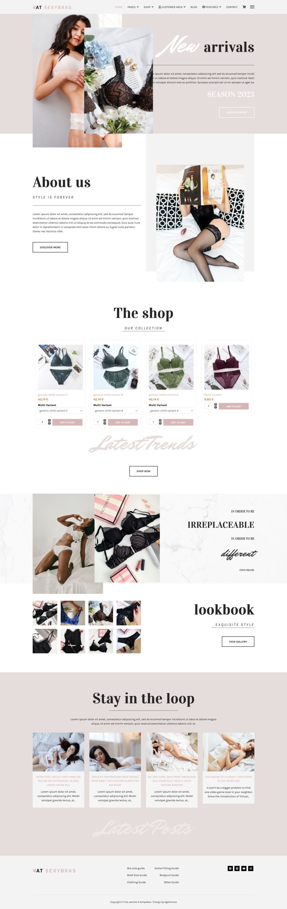 Template AGE Themes Sexybras Joomla template AGE Themes Sexybras