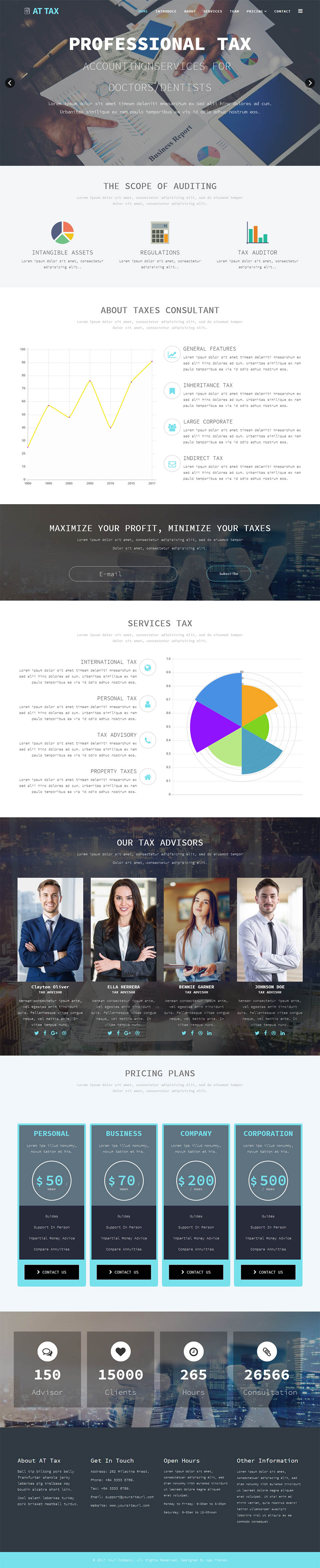 Template AGE Themes Tax Onepage Joomla template AGE Themes Tax Onepage