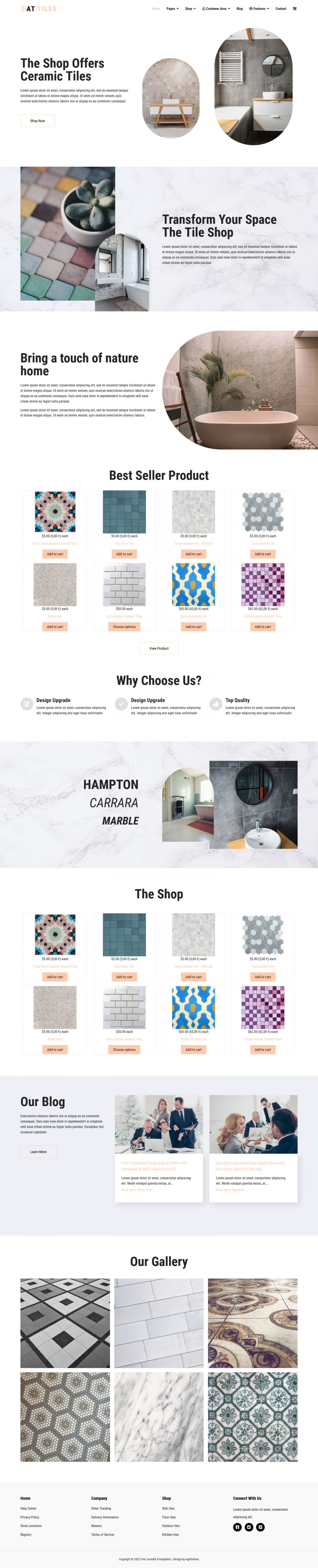 Template AGE Themes Tiles Joomla template AGE Themes Tiles