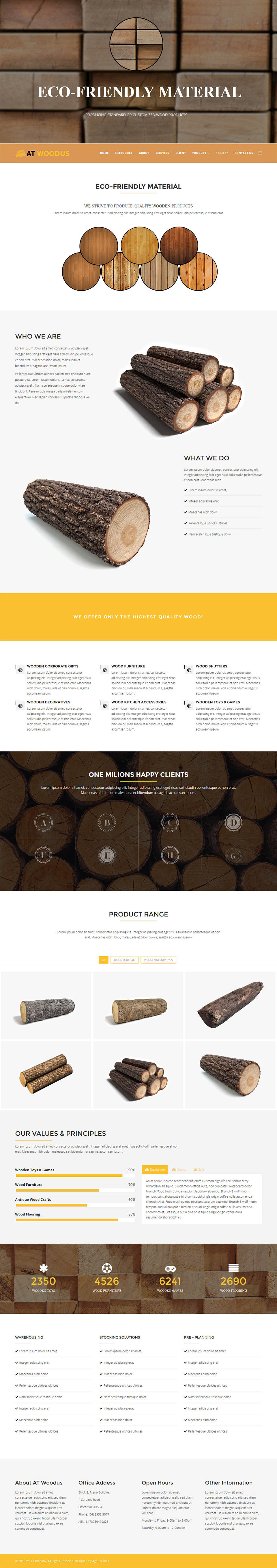 Template AGE Themes Woodus Onepage Joomla template AGE Themes Woodus Onepage