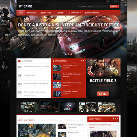 Review: Responsive Joomla template for Game Magazine - JA Playmag