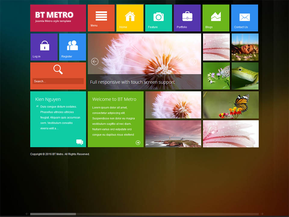Template BowThemes Metro Joomla template BowThemes Metro
