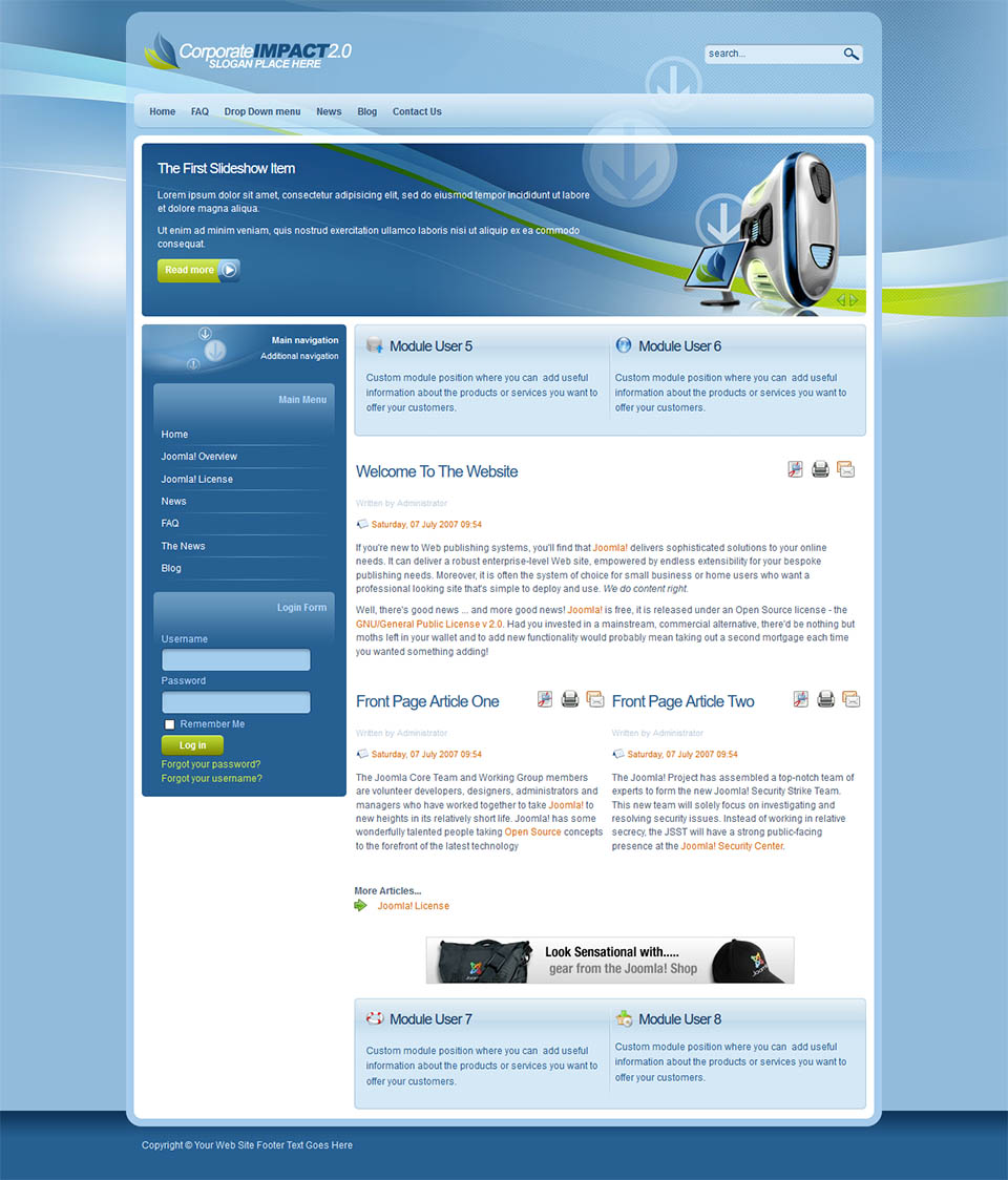 Joomla template EnergizeThemes Corporate Impact