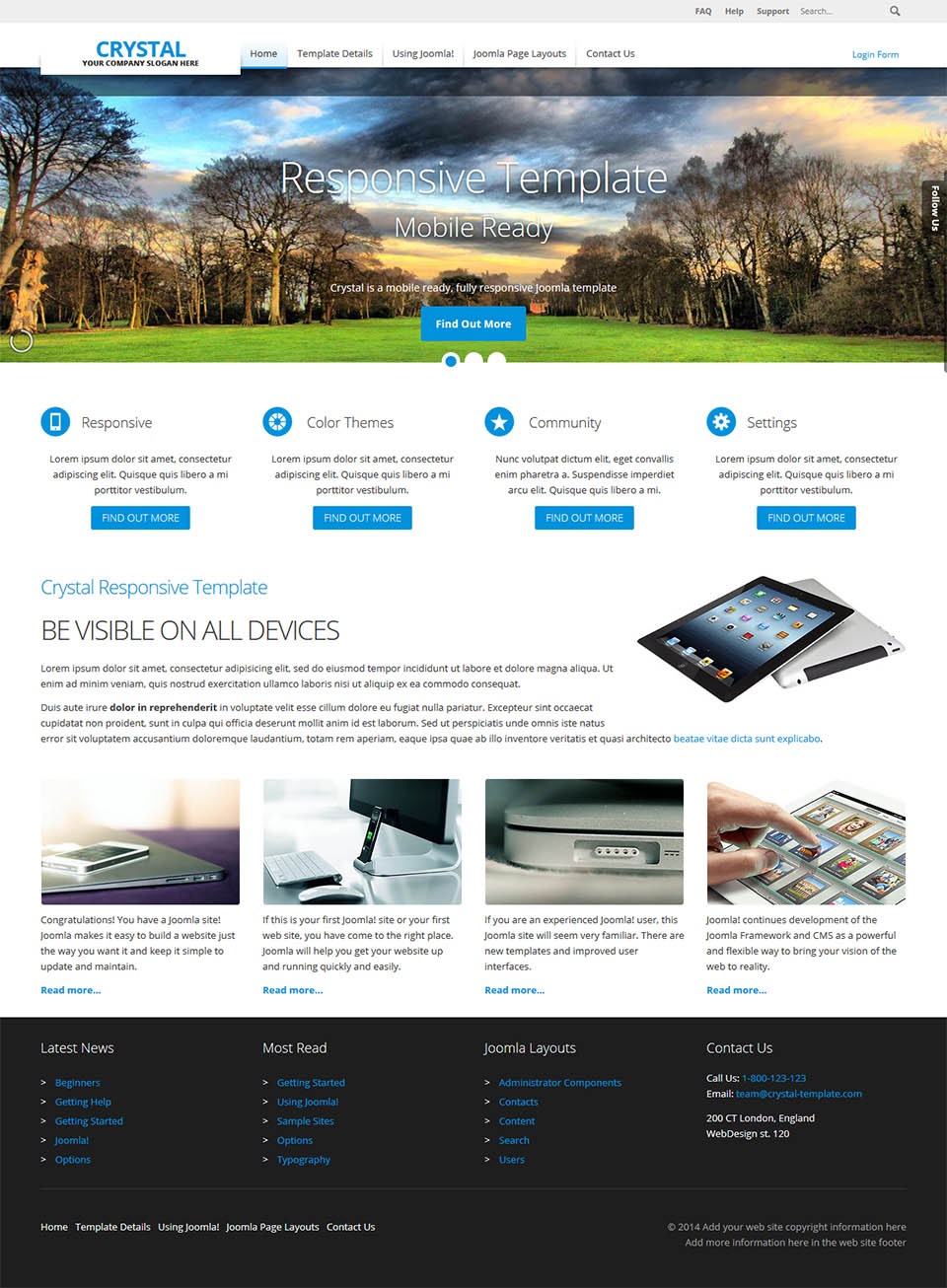 Joomla template EnergizeThemes Crystal