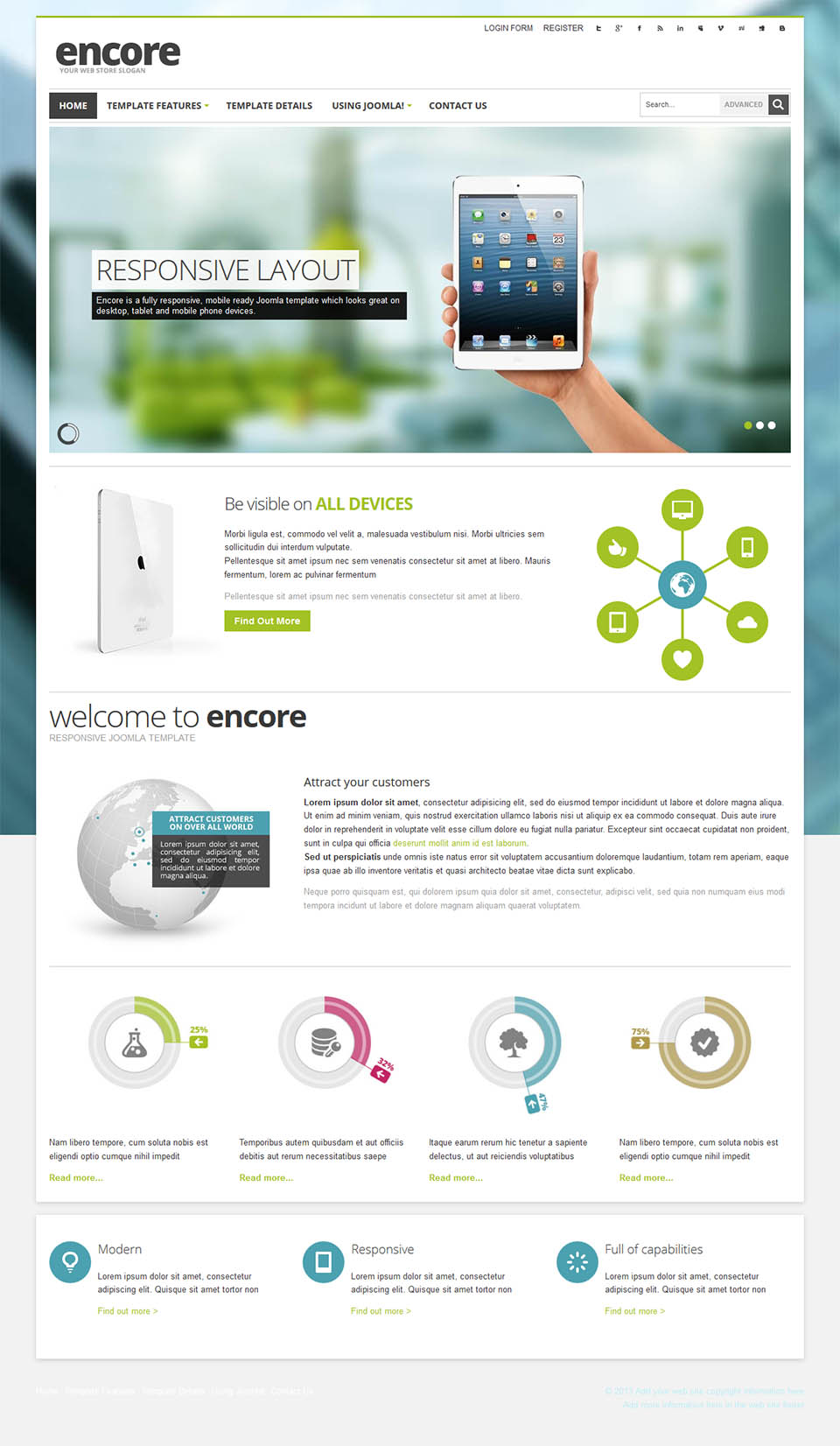 Template EnergizeThemes Encore Joomla template EnergizeThemes Encore