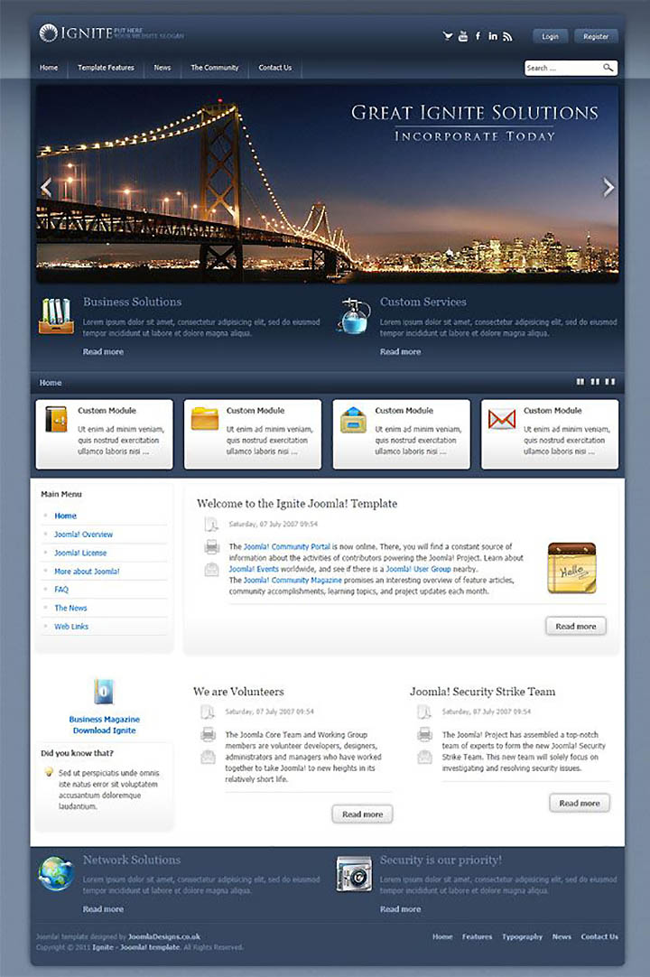 Template EnergizeThemes Ignite Joomla template EnergizeThemes Ignite