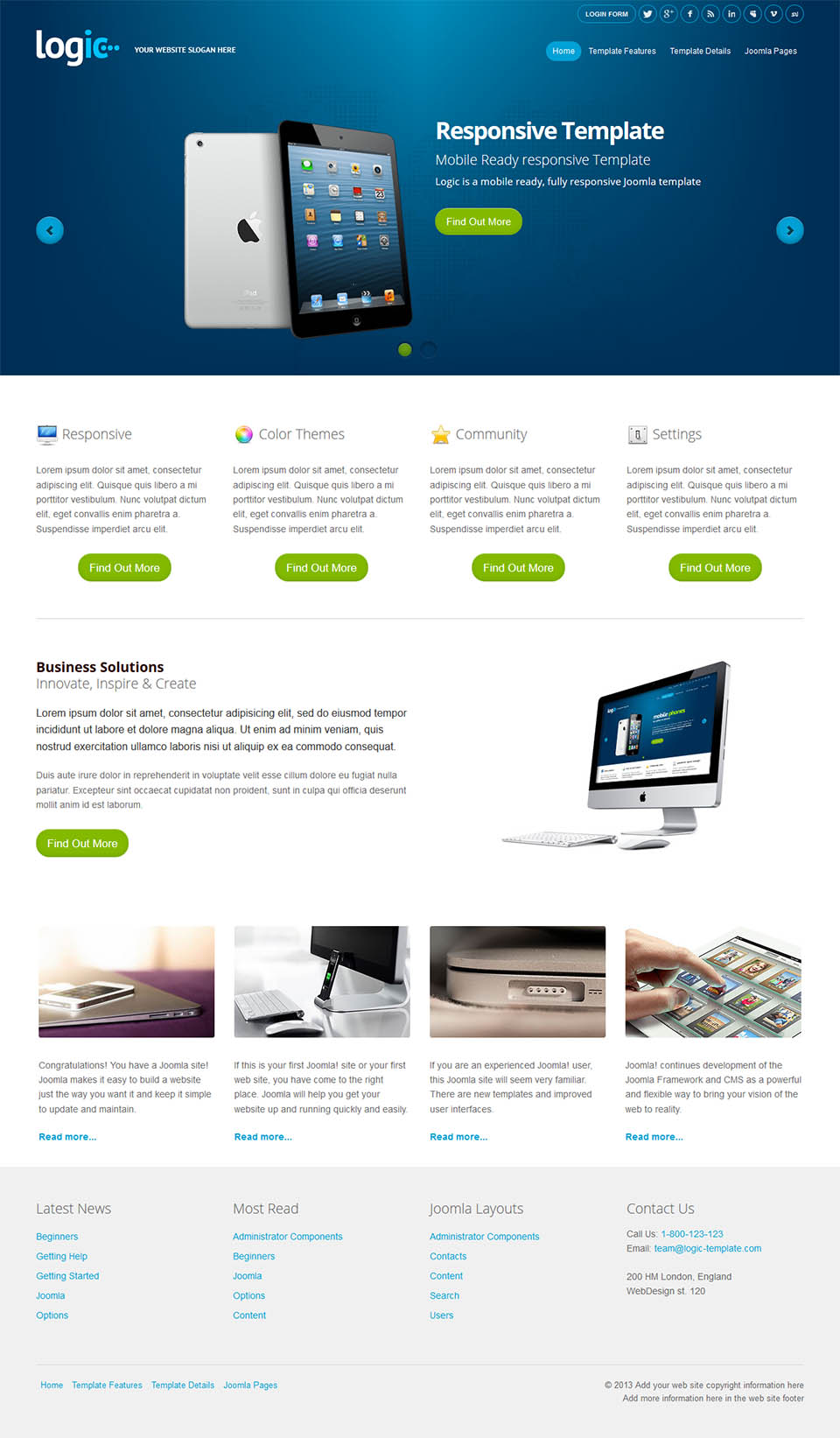 Template EnergizeThemes Logic Joomla template EnergizeThemes Logic
