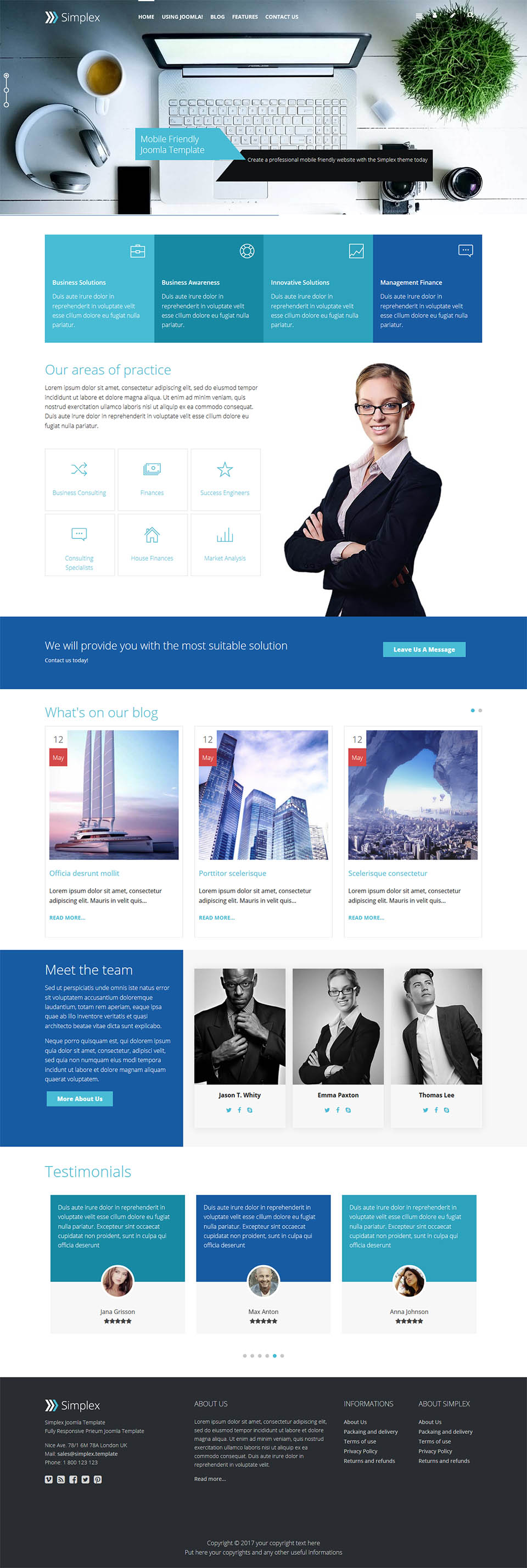 Template EnergizeThemes Simplex Joomla template EnergizeThemes Simplex