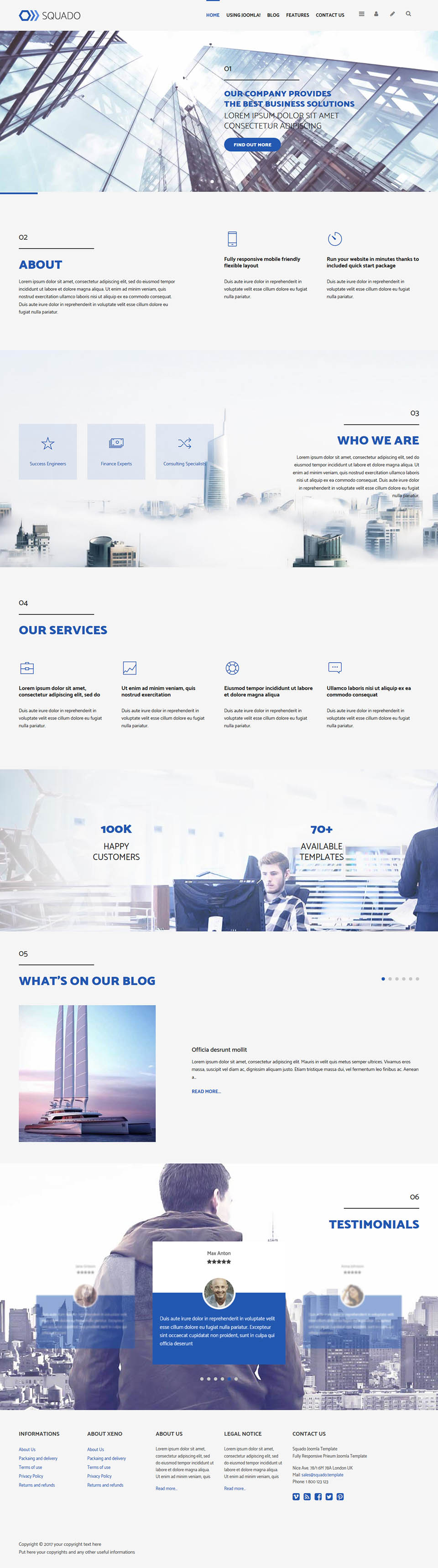 Template EnergizeThemes Squado Joomla template EnergizeThemes Squado