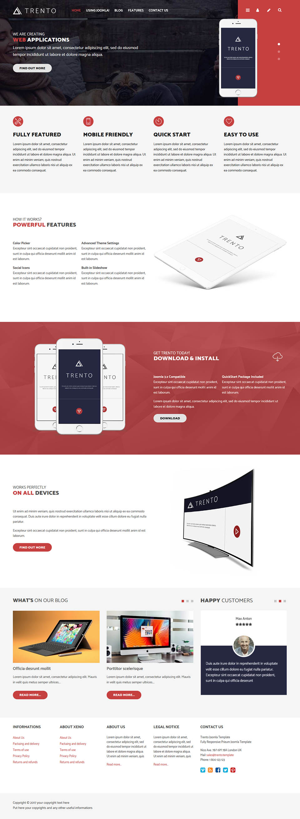 Template EnergizeThemes Trento Joomla template EnergizeThemes Trento