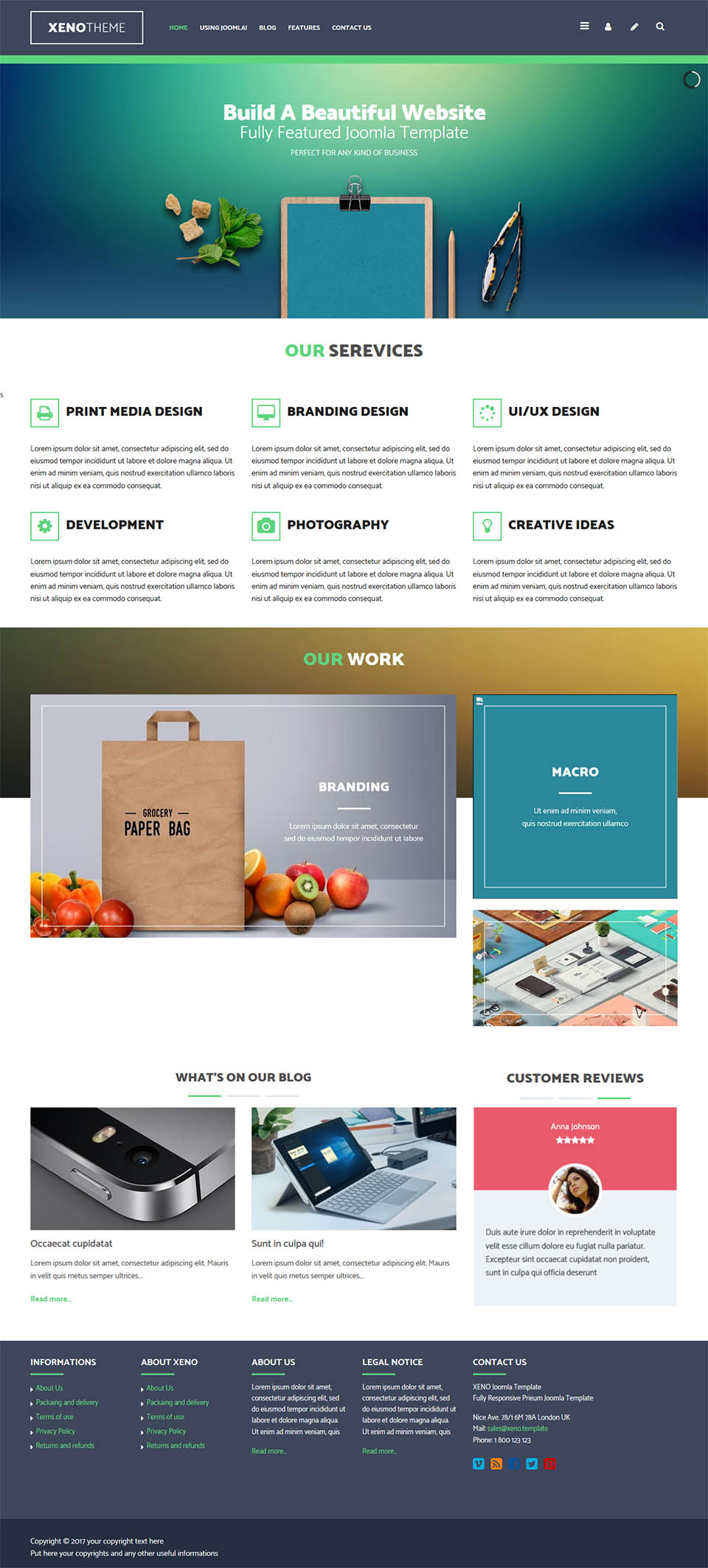 Template EnergizeThemes Xeno Joomla template EnergizeThemes Xeno