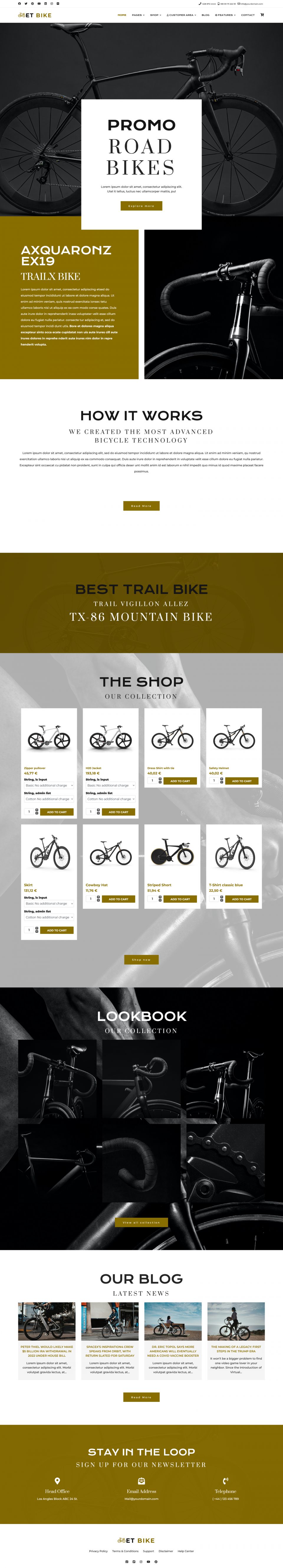 Joomla template EngineTemplates Bike