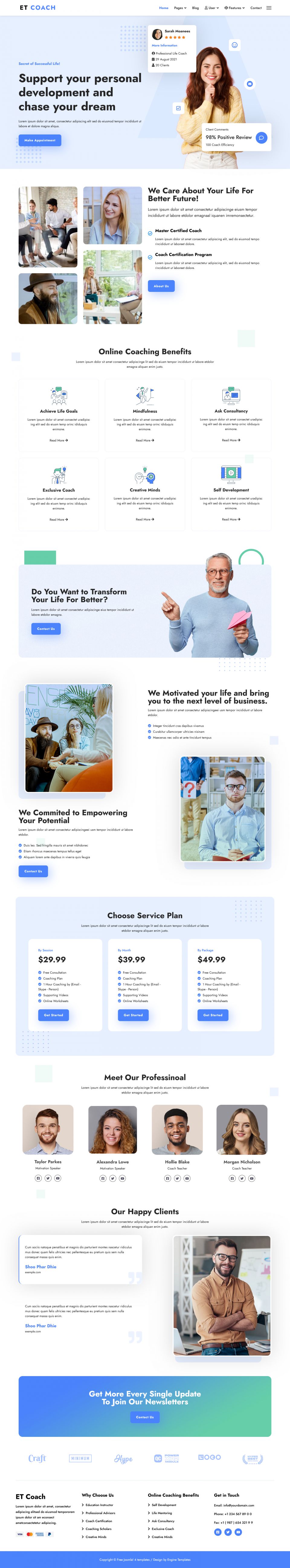 Template EngineTemplates Coach Joomla template EngineTemplates Coach
