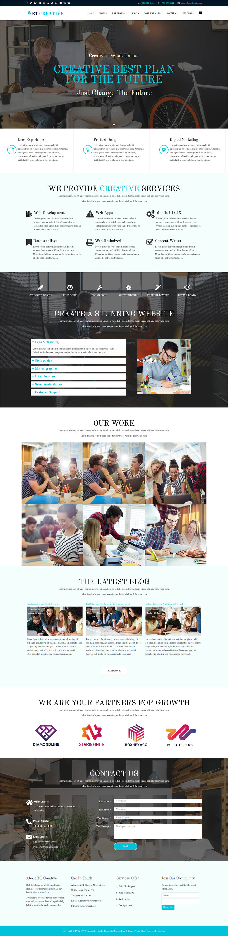 Template EngineTemplates Creative Joomla template EngineTemplates Creative