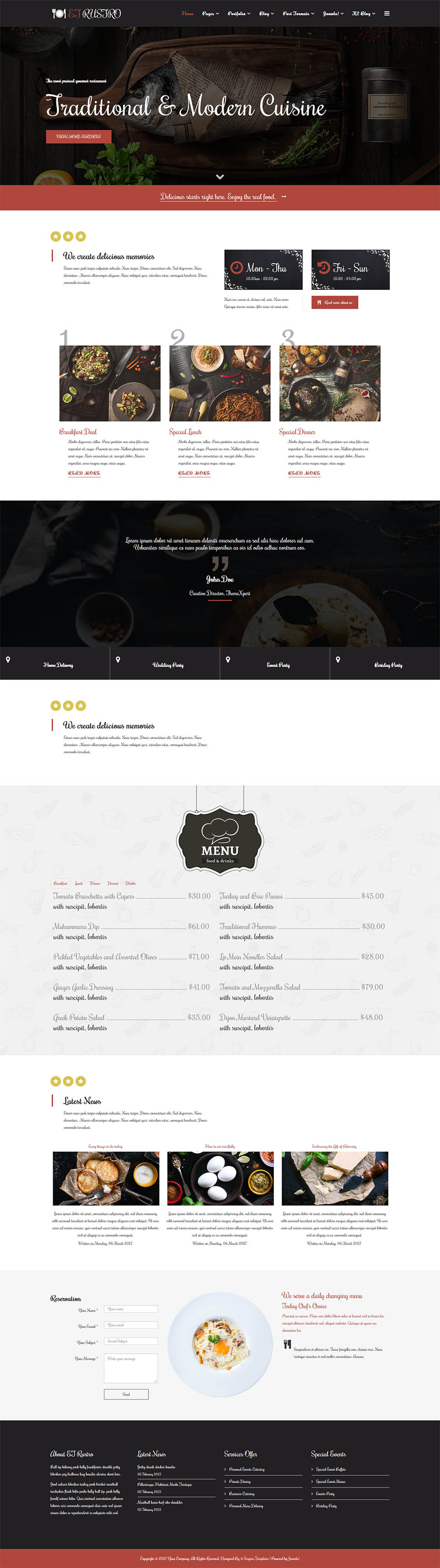 Template EngineTemplates Rustro Joomla template EngineTemplates Rustro