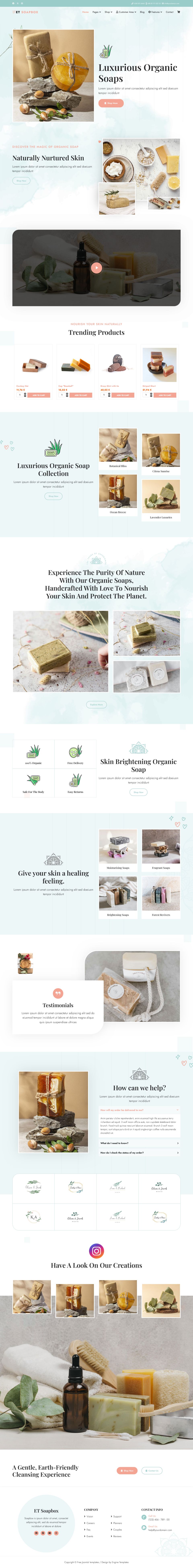 Joomla template EngineTemplates Soapbox