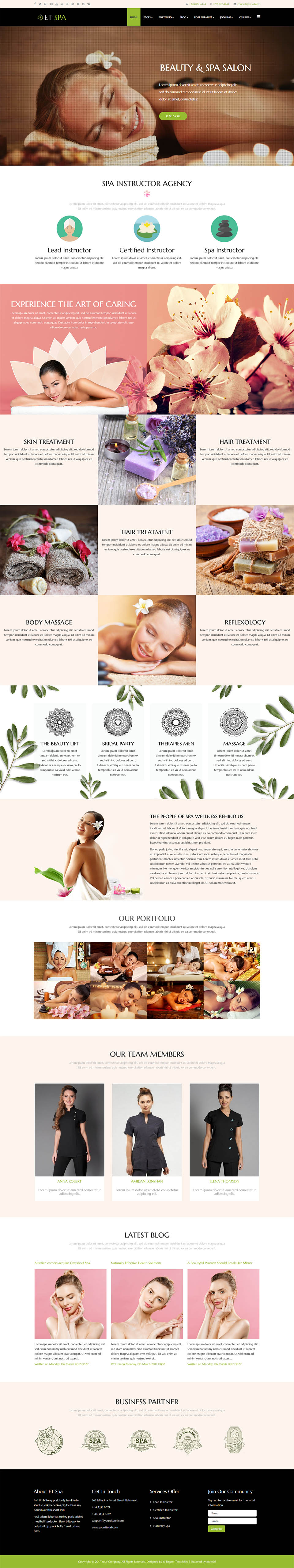 Template EngineTemplates Spa Joomla template EngineTemplates Spa