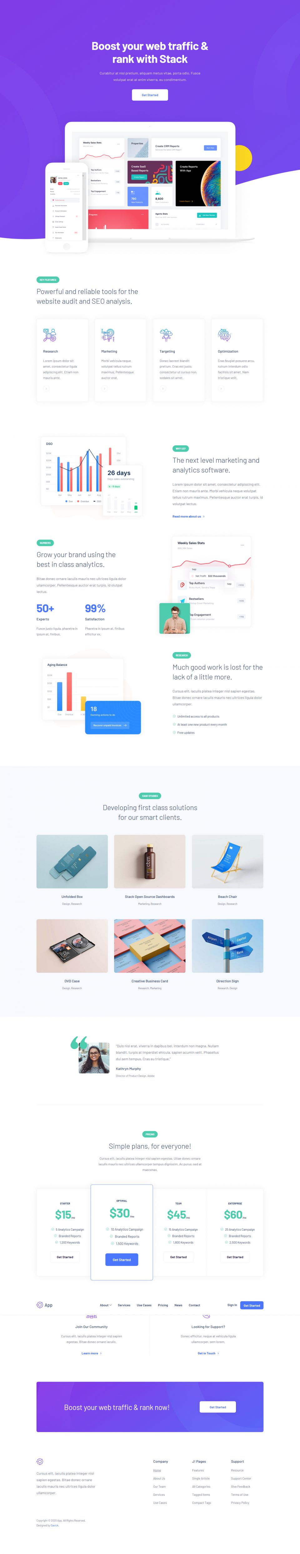 Template GavickPro App Joomla template GavickPro App