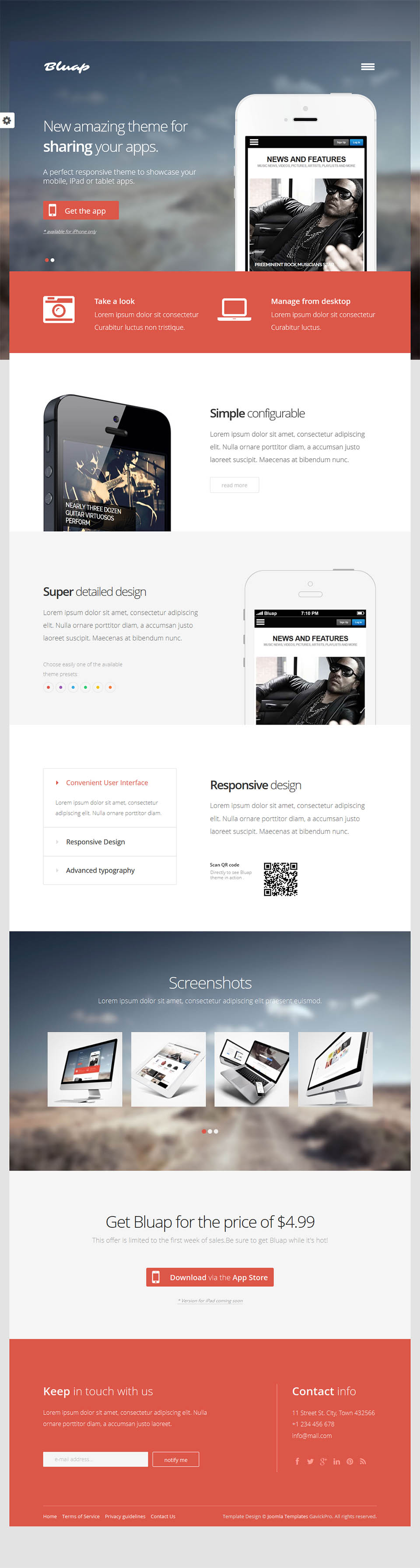 Template GavickPro Bluap Joomla template GavickPro Bluap