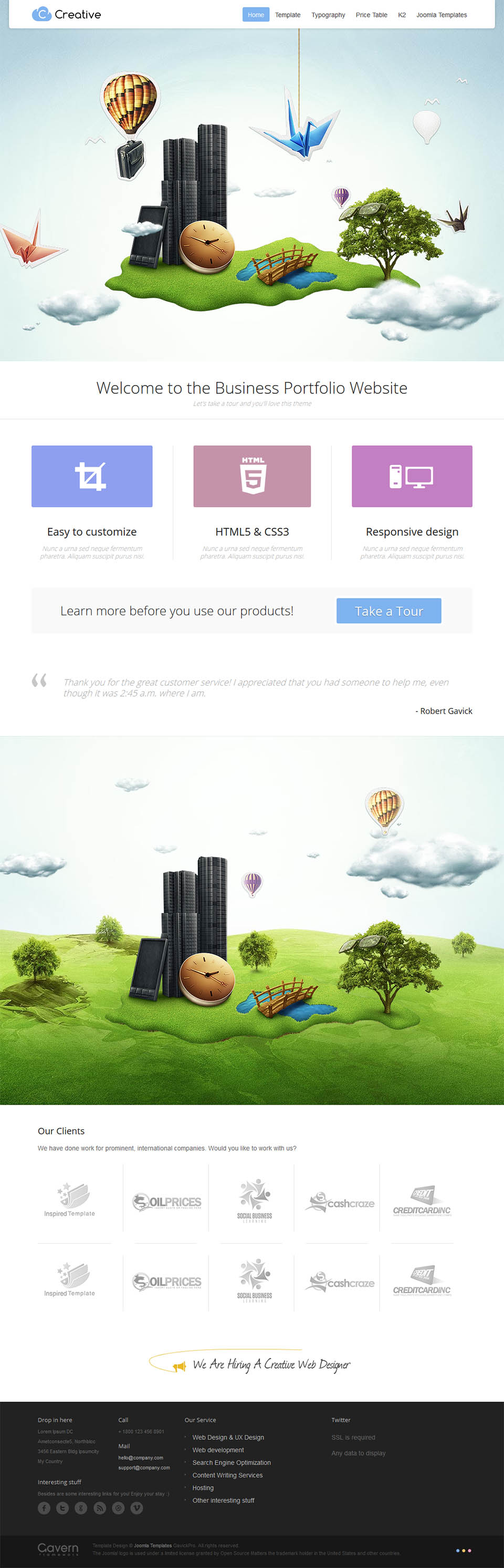 Template GavickPro Creative Joomla template GavickPro Creative
