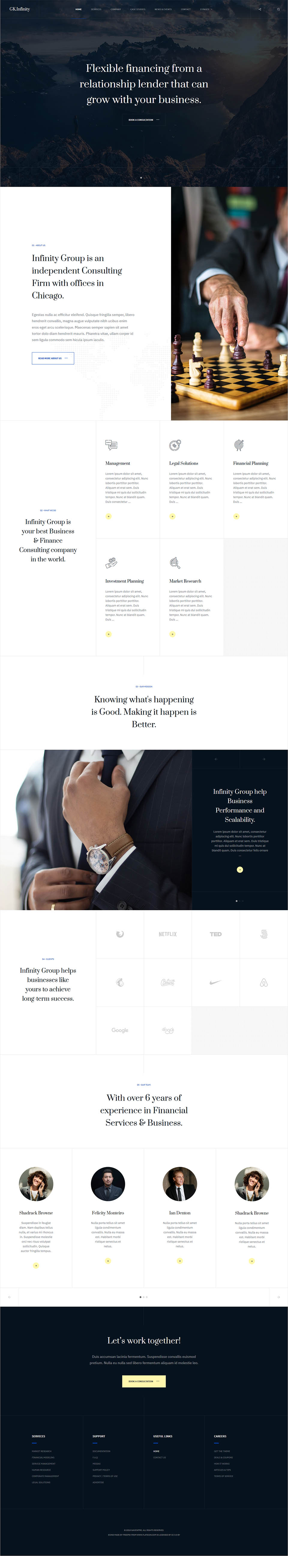 Template GavickPro Infinity Joomla template GavickPro Infinity