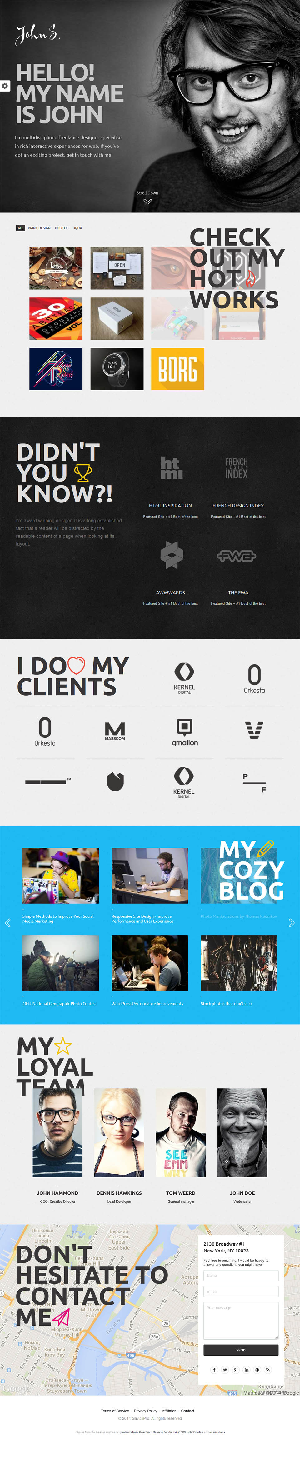 Template GavickPro John Joomla template GavickPro John