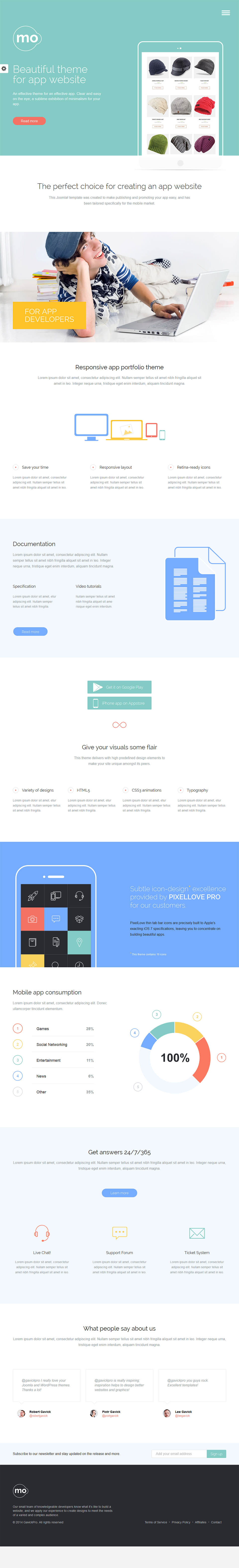Template GavickPro MO Joomla template GavickPro MO