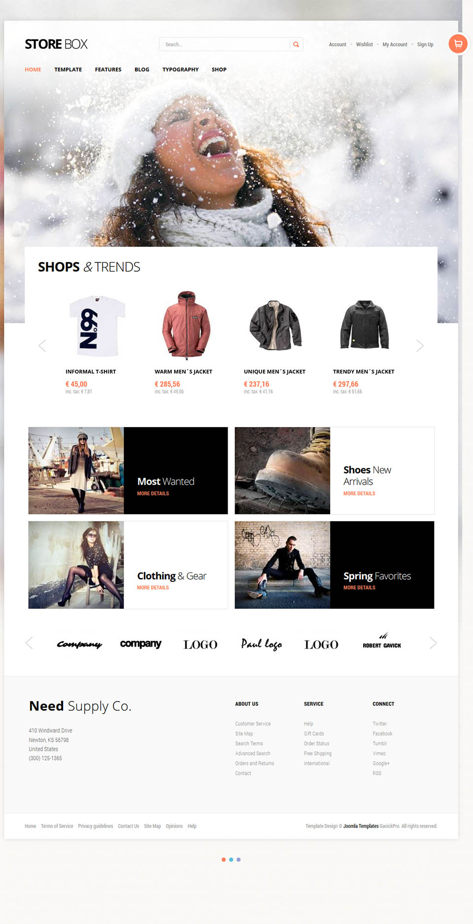 Template GavickPro StoreBox Joomla template GavickPro StoreBox