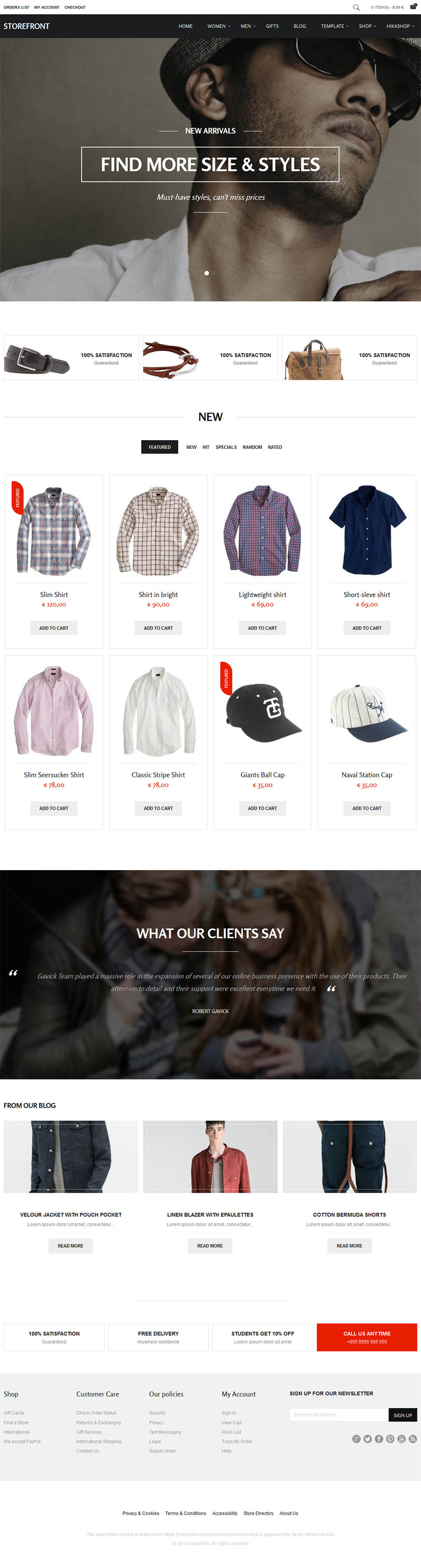 Template GavickPro Storefront Joomla template GavickPro Storefront