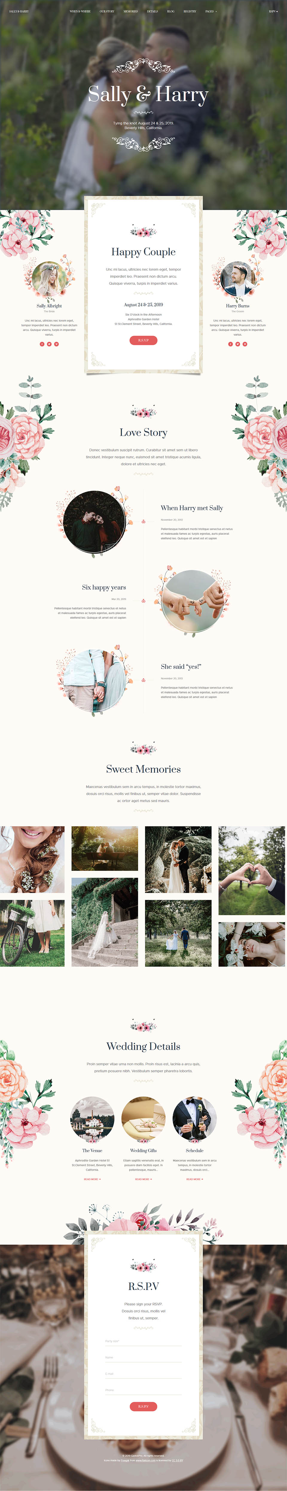Template GavickPro Wedding Joomla template GavickPro Wedding