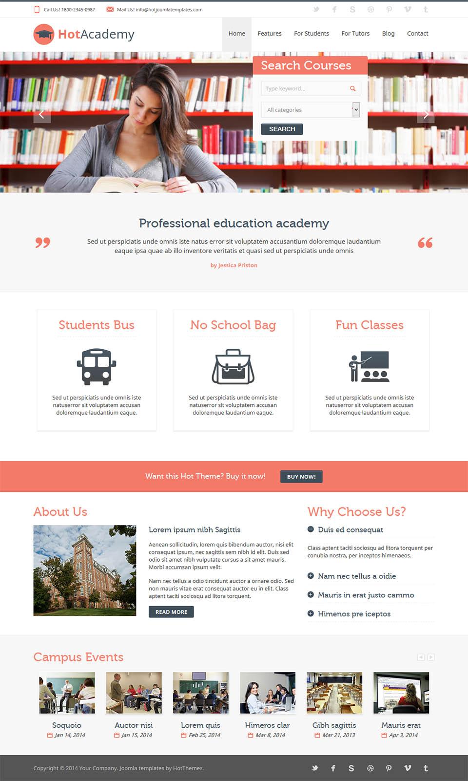Template HotThemes Academy Joomla template HotThemes Academy
