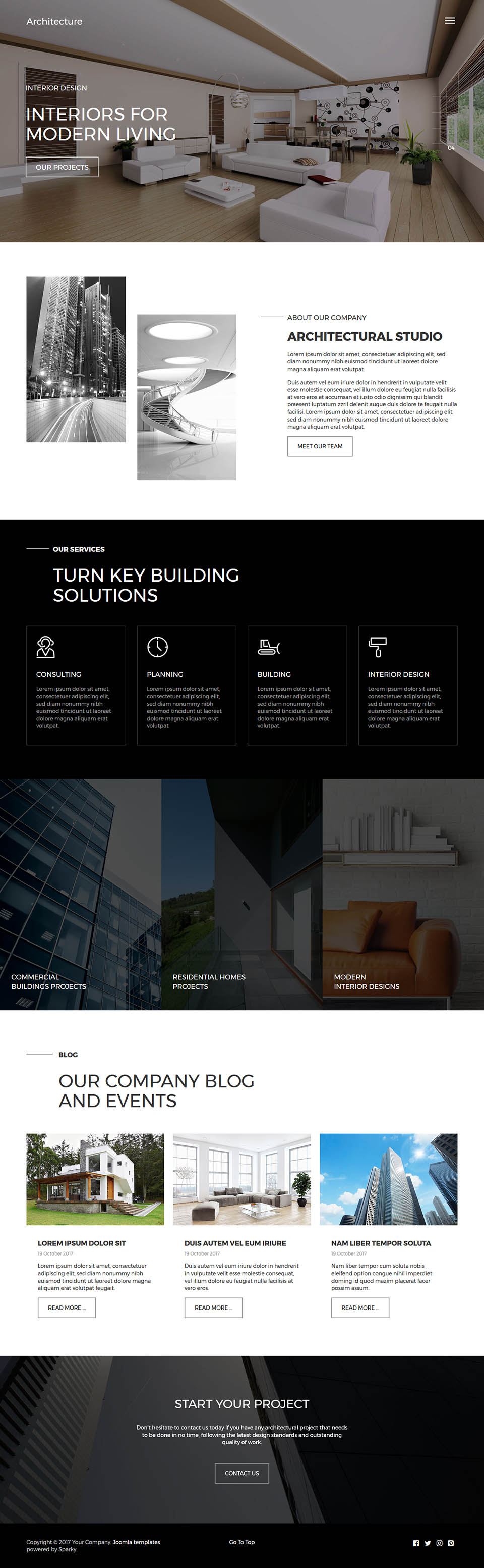 Template HotThemes Hot Architecture Joomla template HotThemes Hot Architecture
