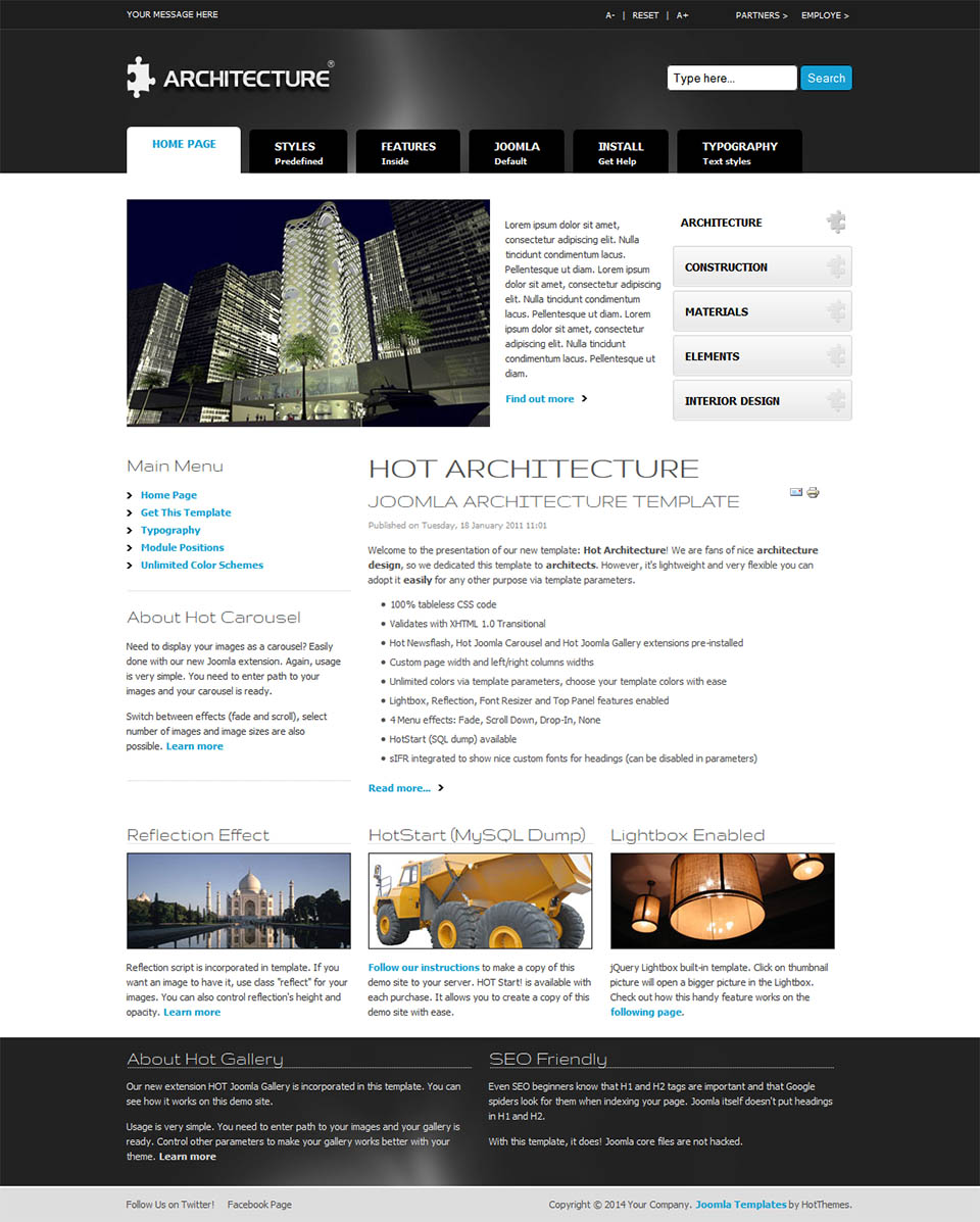 Joomla template HotThemes Architecture