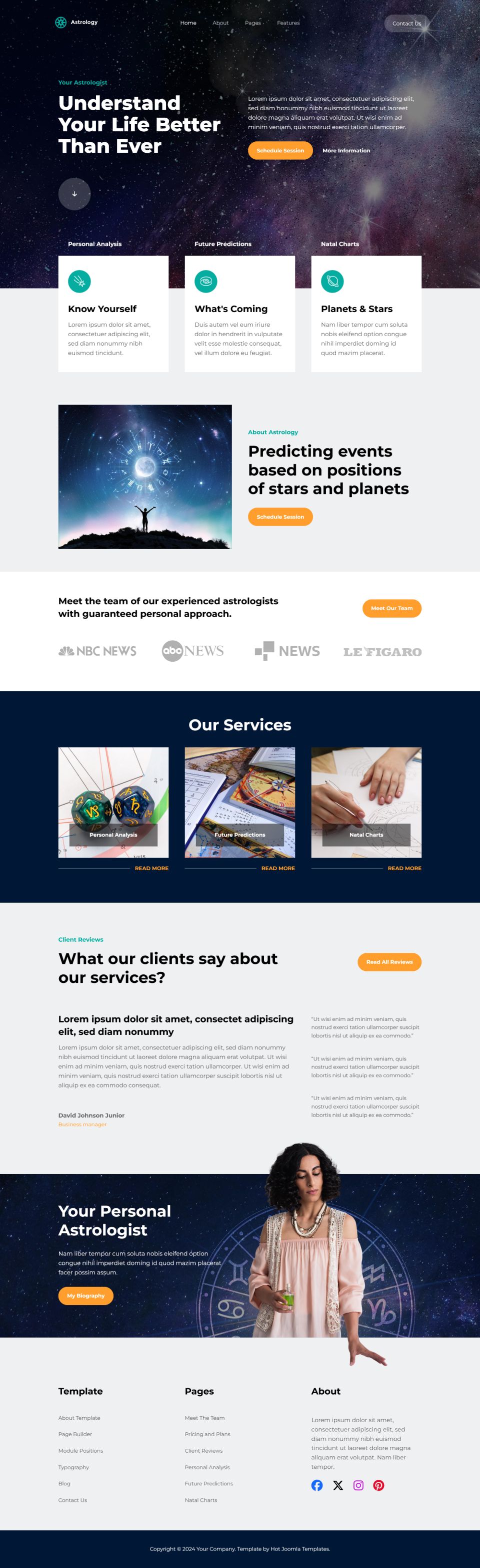Template HotThemes Astrology Joomla template HotThemes Astrology