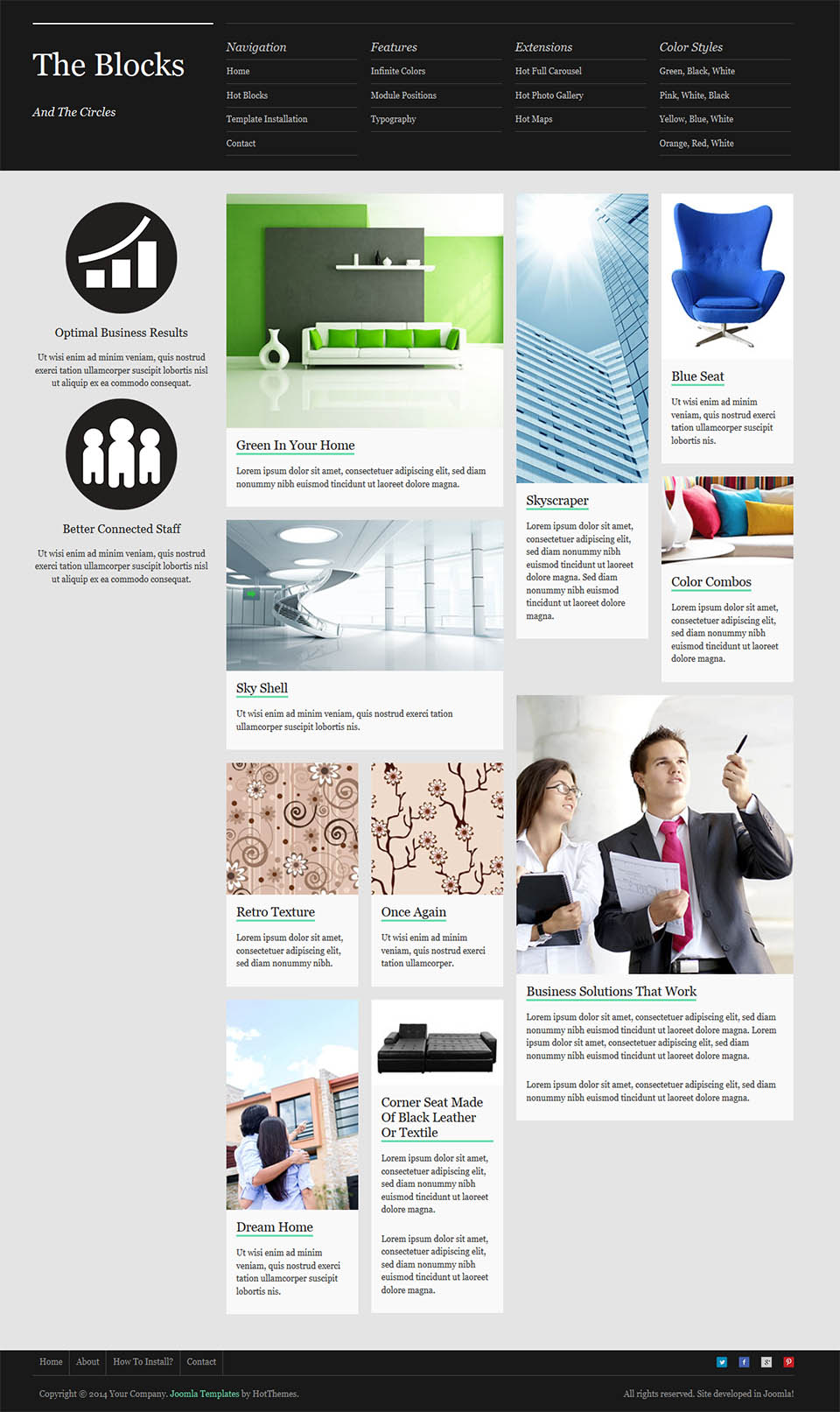 Joomla template HotThemes Blocks