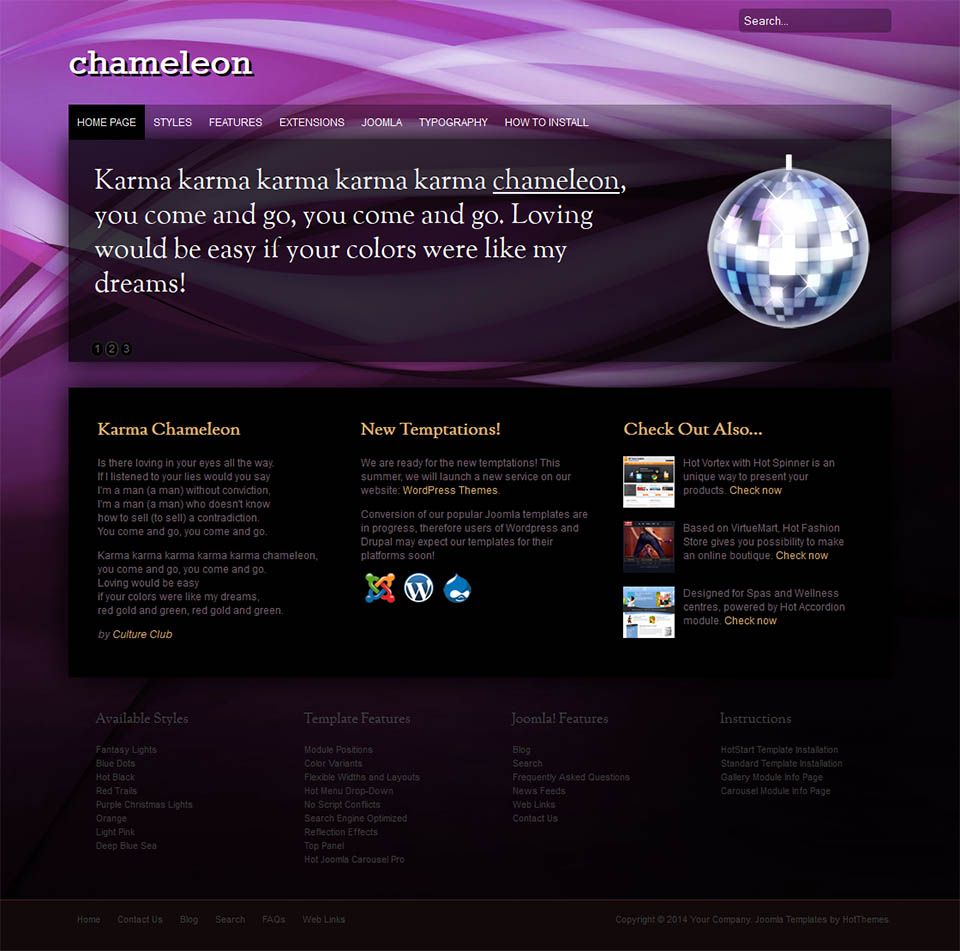 Joomla template HotThemes Chameleon