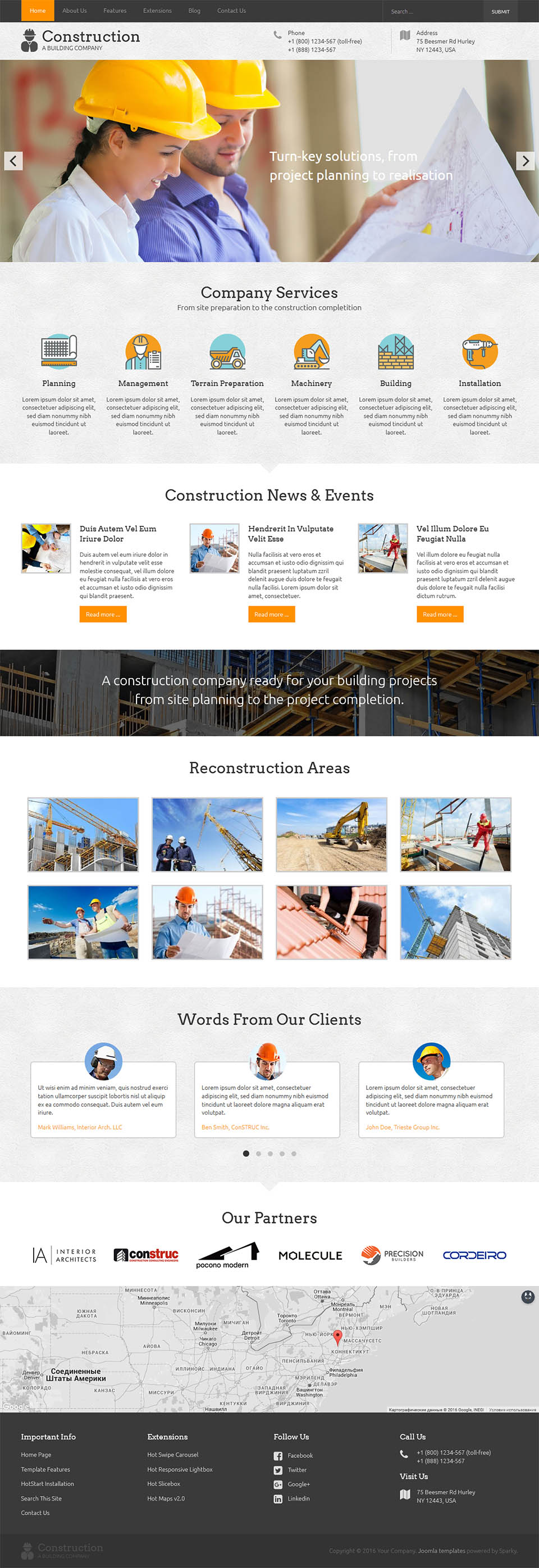 Template HotThemes Construction Joomla template HotThemes Construction