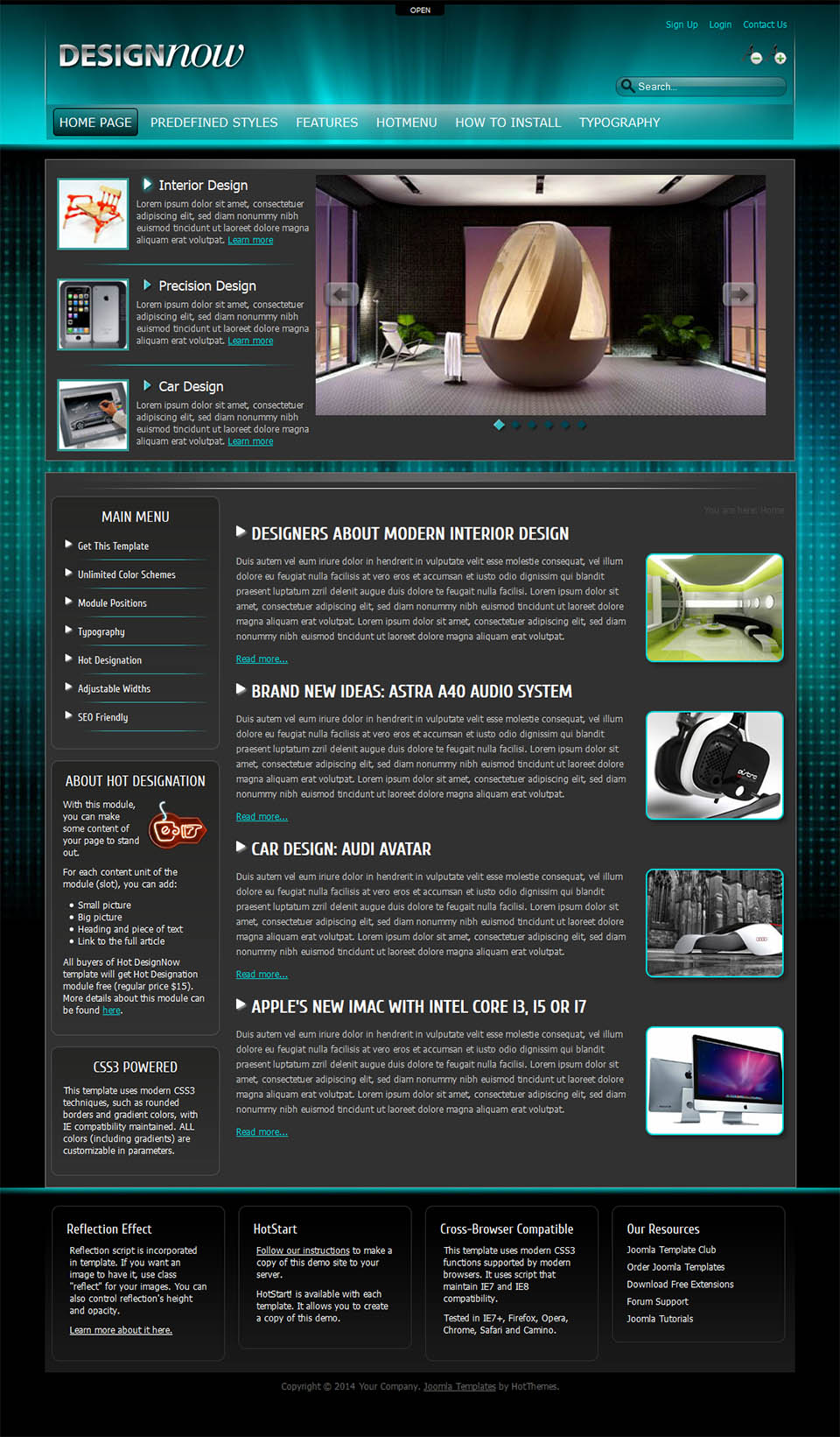 Template HotThemes DesignNow Joomla template HotThemes DesignNow