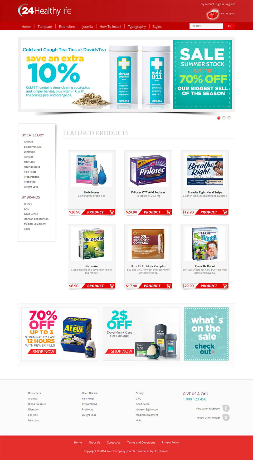Template HotThemes Drug Store Joomla template HotThemes Drug Store