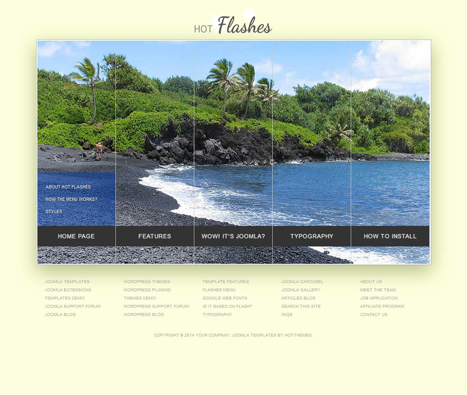 Joomla template HotThemes Flashes